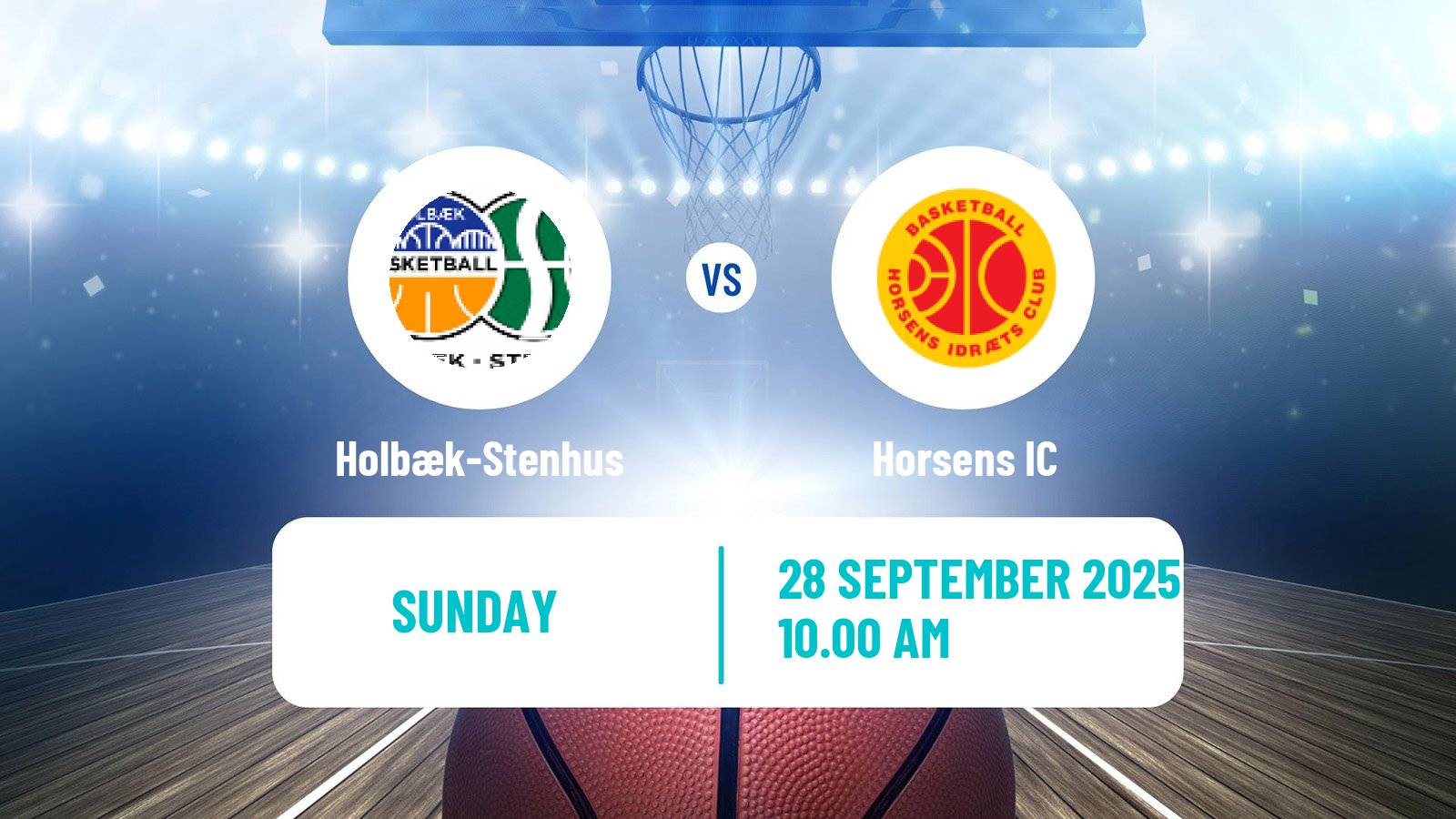 Basketball Danish Basketligaen Holbæk-Stenhus - Horsens