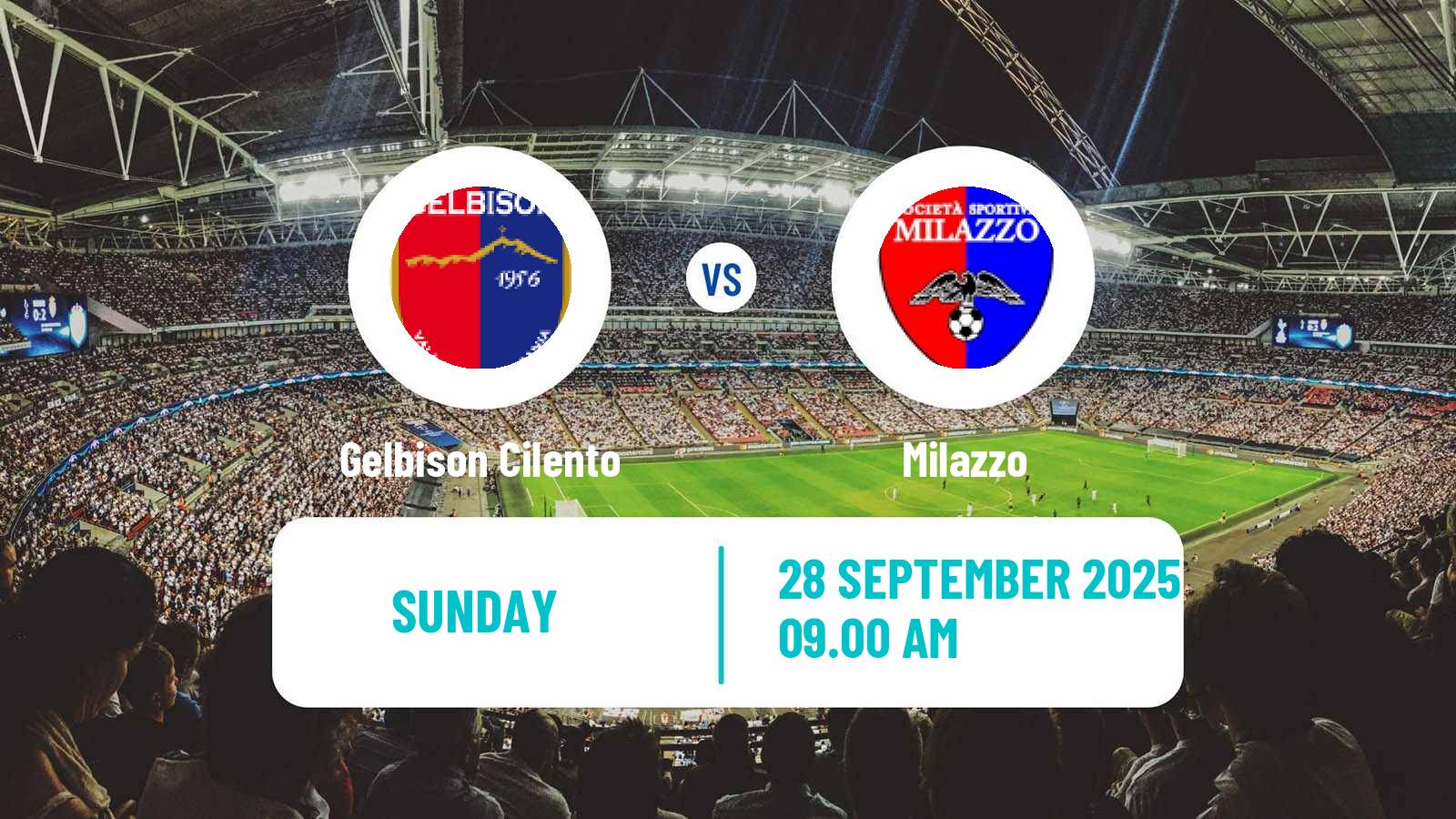 Soccer Italian Serie D - Group I Gelbison Cilento - Milazzo