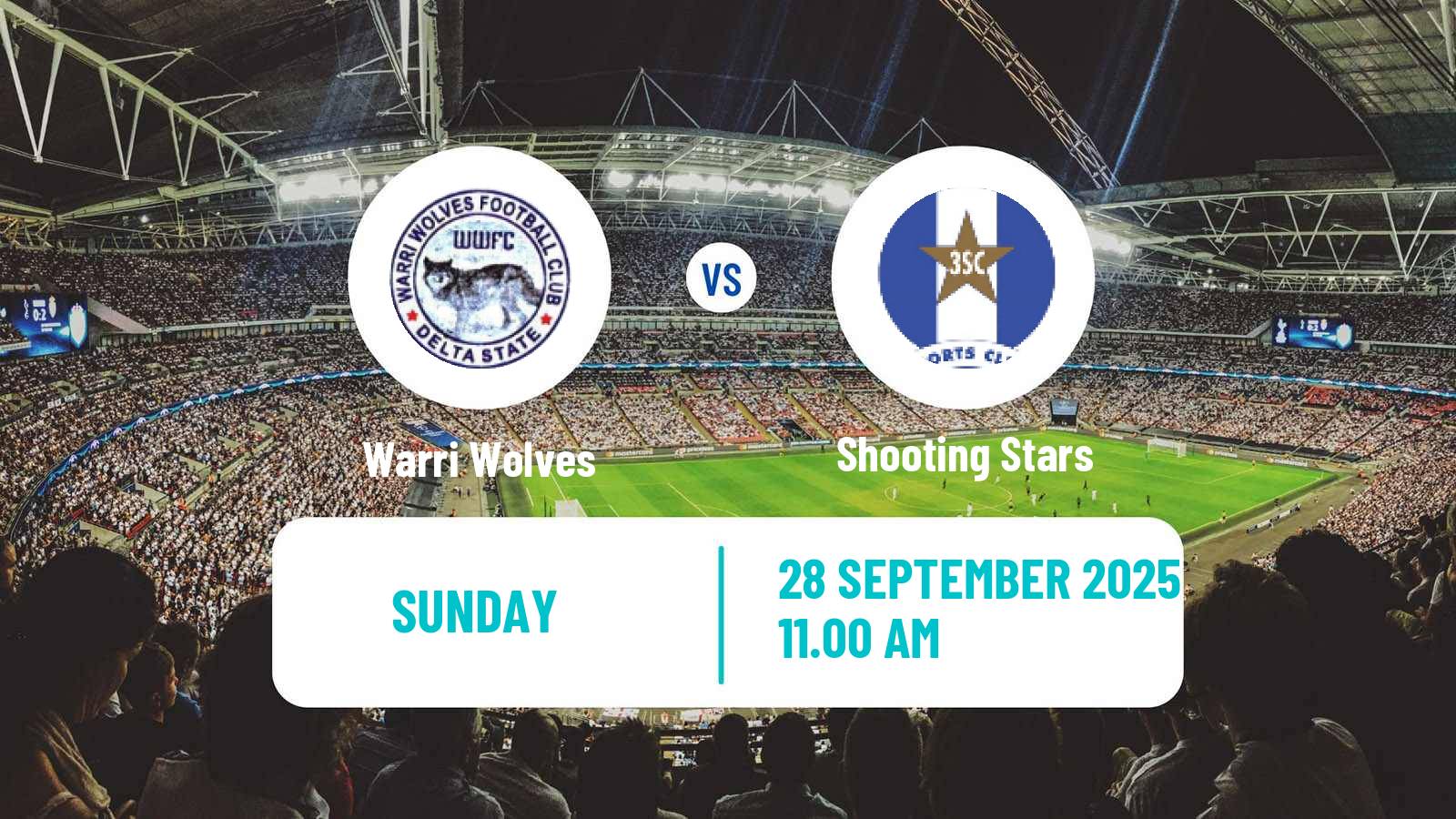 Soccer Nigerian Premier League Warri Wolves - Shooting Stars