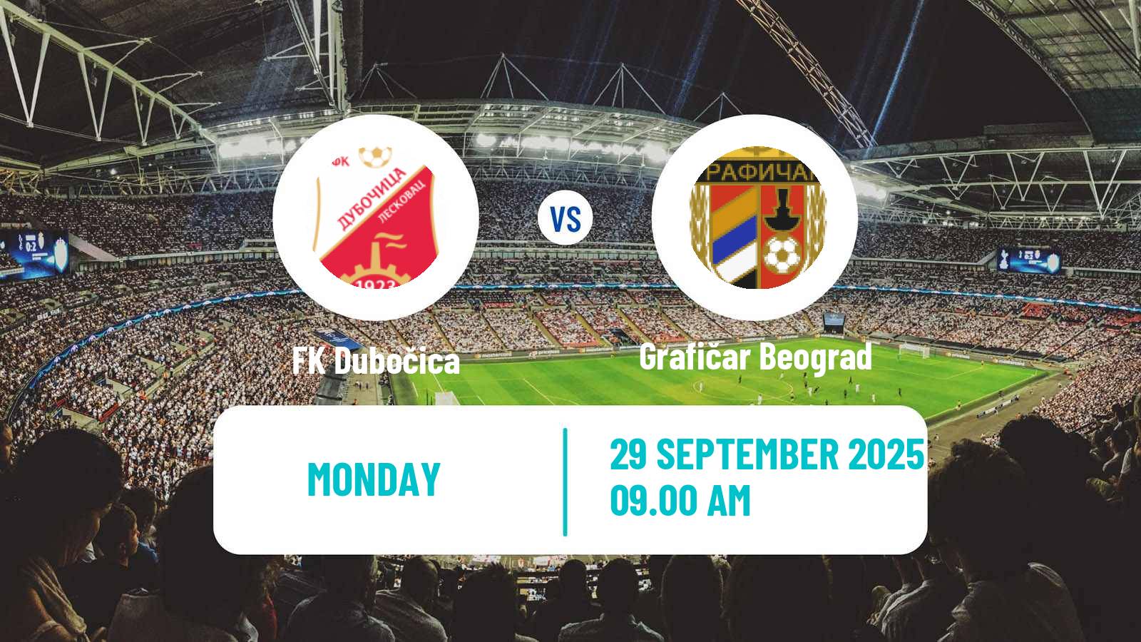 Soccer Serbian Prva Liga Dubočica - Grafičar Beograd