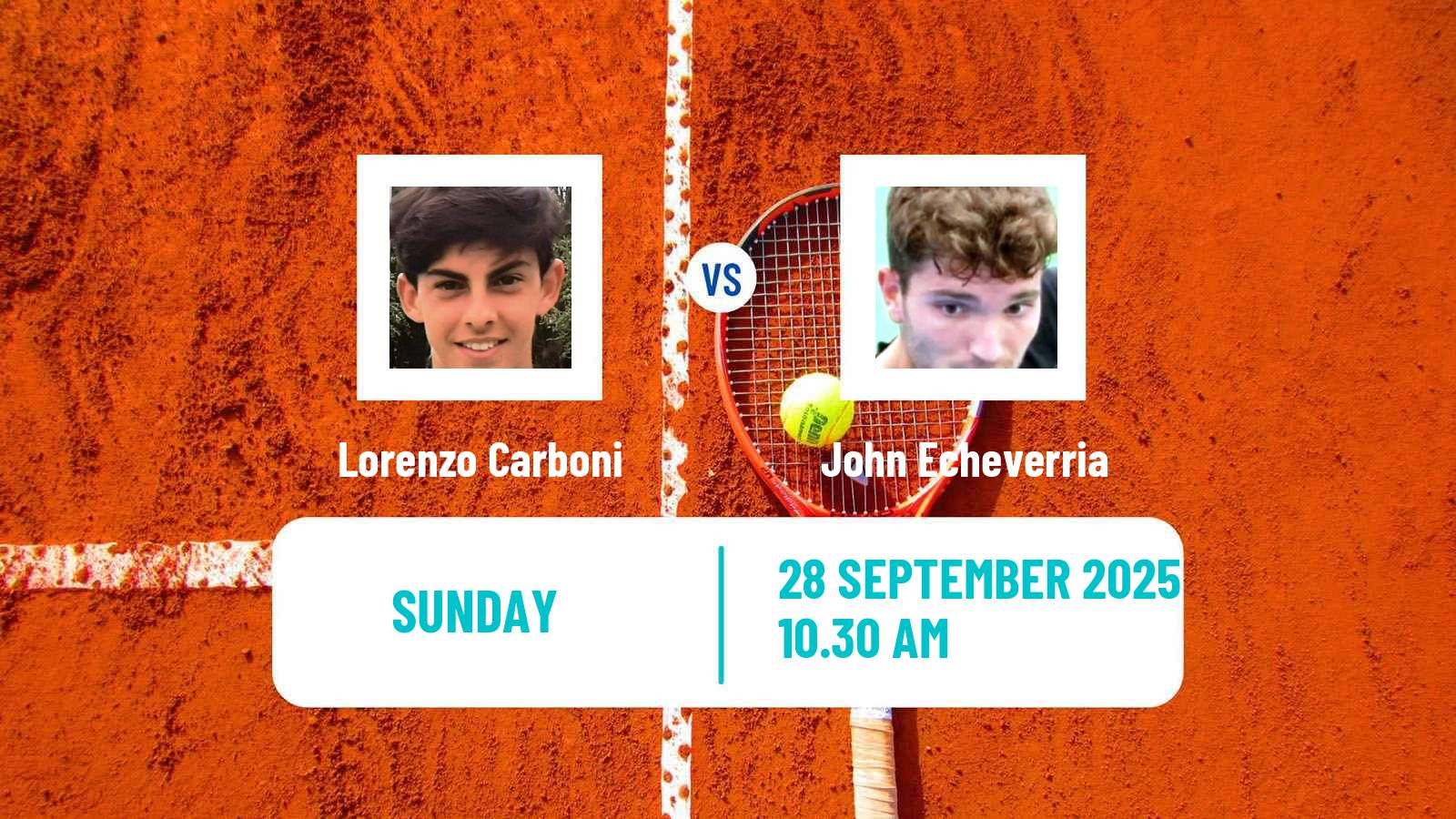 Tennis Alicante Challenger Men Lorenzo Carboni - John Echeverria