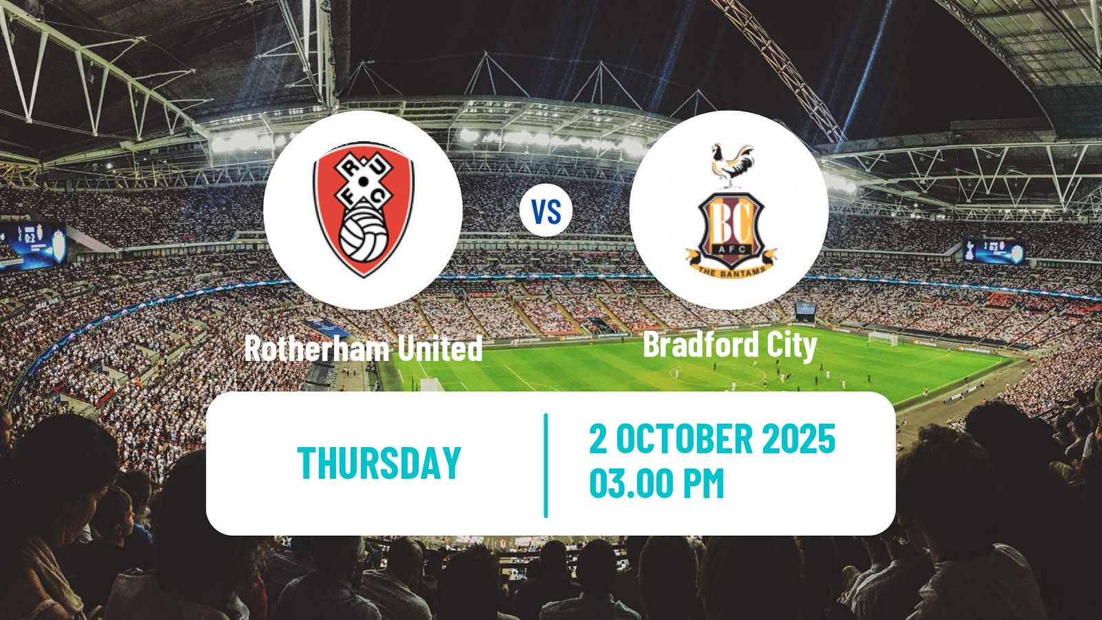 Soccer English League One Rotherham United - Bradford City