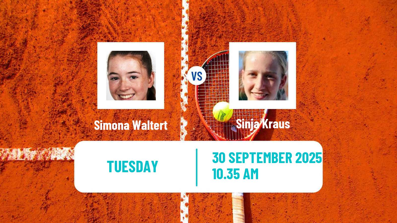 Tennis Rende Challenger Women Simona Waltert - Sinja Kraus