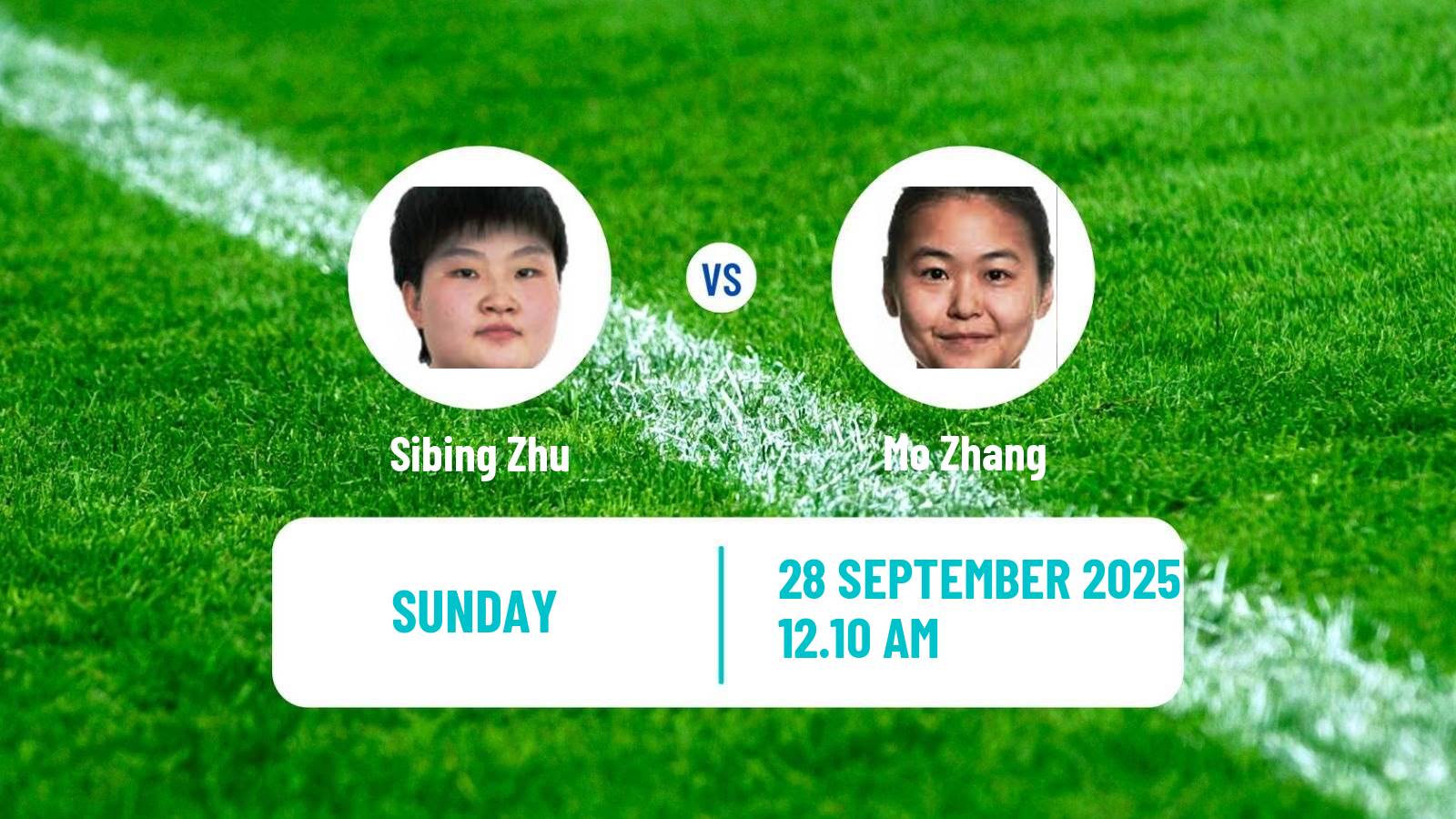 Table tennis China Smash Women Sibing Zhu - Mo Zhang