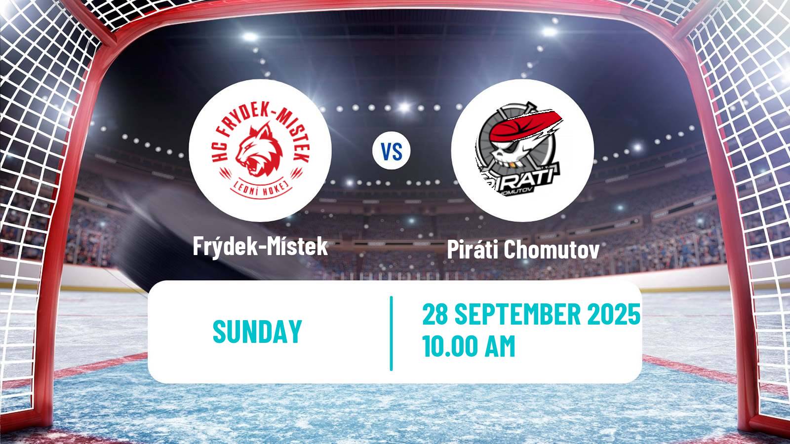 Hockey Czech Chance Liga Frýdek-Místek - Piráti Chomutov