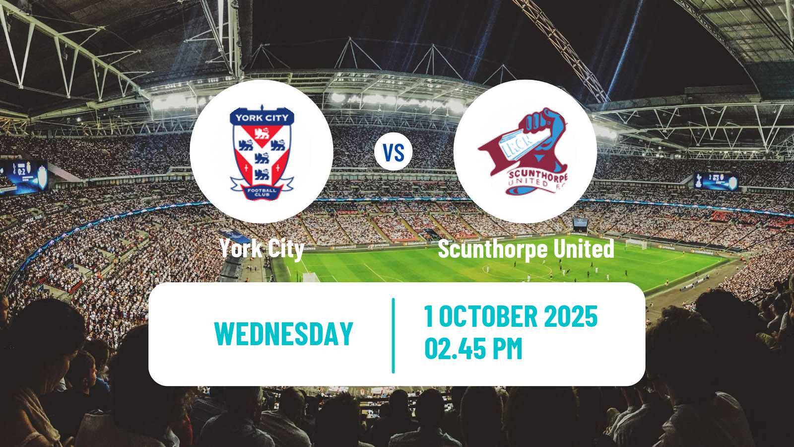 Soccer English National League York City - Scunthorpe United
