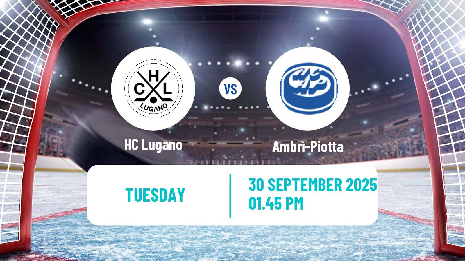 Hockey Swiss National League Hockey Lugano - Ambrì-Piotta