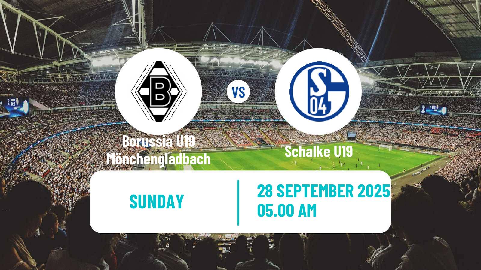 Soccer German DFB Youth League Borussia U19 Mönchengladbach - Schalke U19