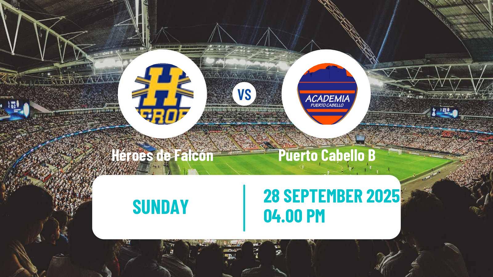 Soccer Venezuelan Segunda Division Héroes de Falcón - Puerto Cabello B