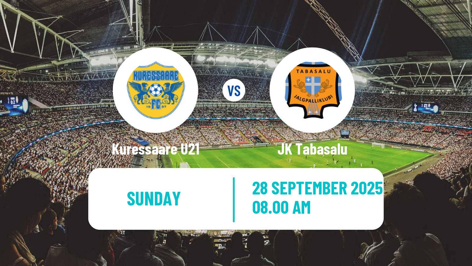 Soccer Estonian Esiliiga B Kuressaare U21 - Tabasalu