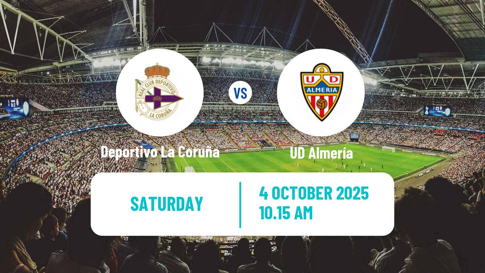 Soccer Spanish LaLiga2 Deportivo La Coruña - Almería