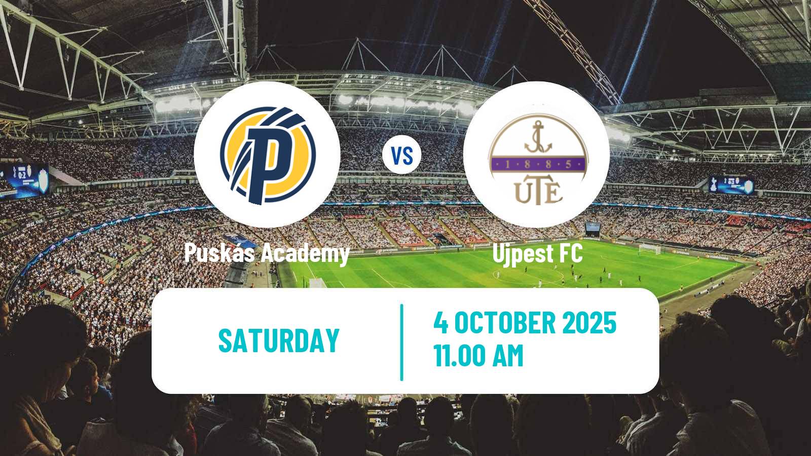 Soccer Hungarian NB I Puskás Academy - Ujpest