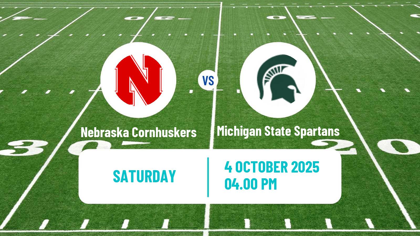 American football NCAA College Football Nebraska Cornhuskers - Michigan State Spartans