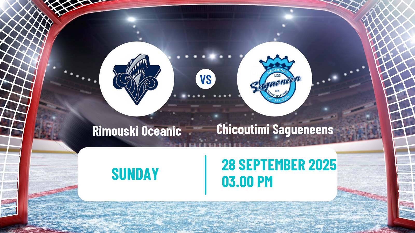 Hockey QMJHL Rimouski Oceanic - Chicoutimi Sagueneens