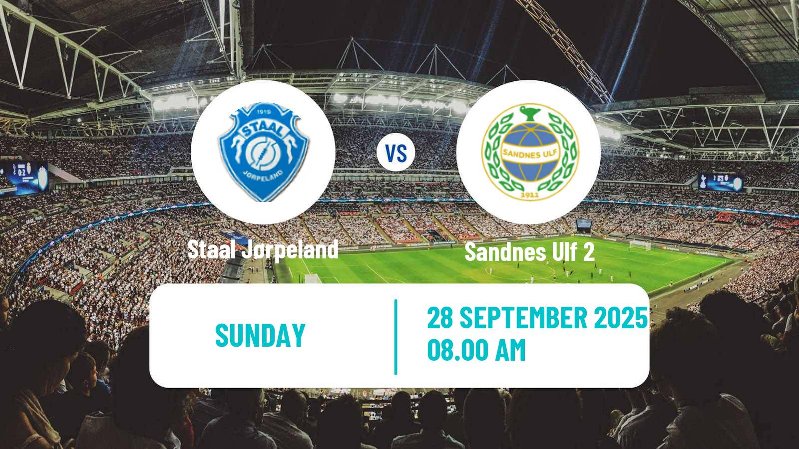 Soccer Norwegian Division 3 - Group 5 Staal Jørpeland - Sandnes Ulf 2