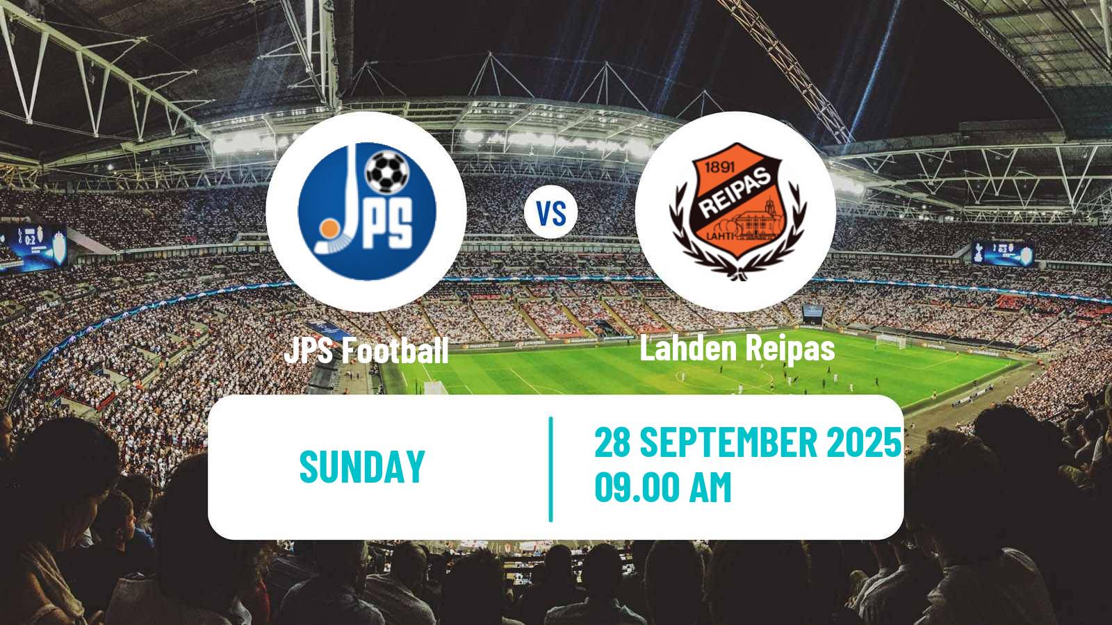 Soccer Finnish Kakkonen Group A JPS - Lahden Reipas