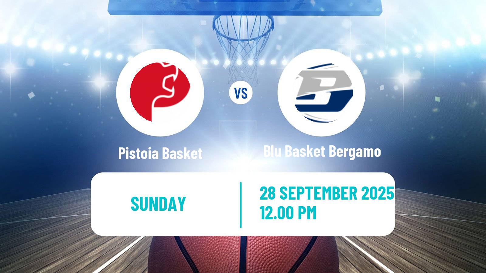 Basketball Italian Serie A2 Basketball Pistoia Basket - Blu Basket Bergamo