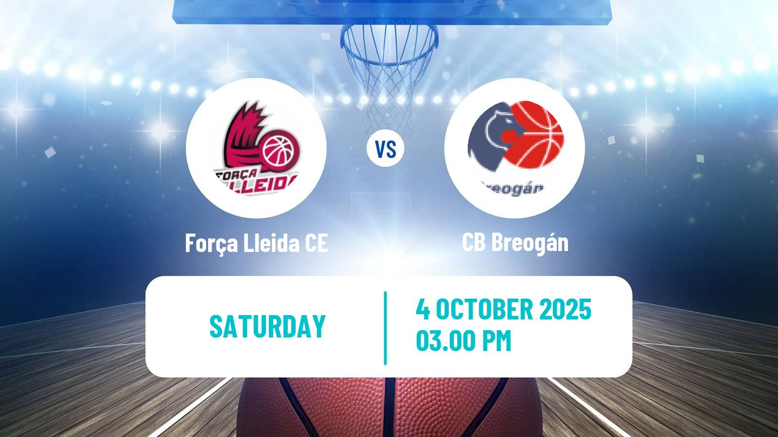 Basketball Spanish ACB League Força Lleida CE - CB Breogán