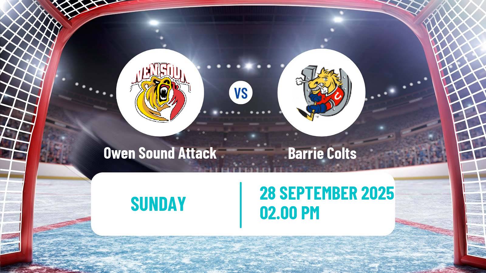 Hockey OHL Owen Sound Attack - Barrie Colts