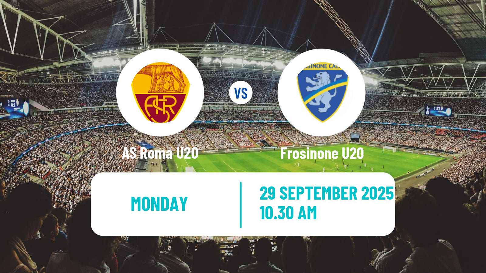Soccer Italian Primavera 1 Roma U20 - Frosinone U20
