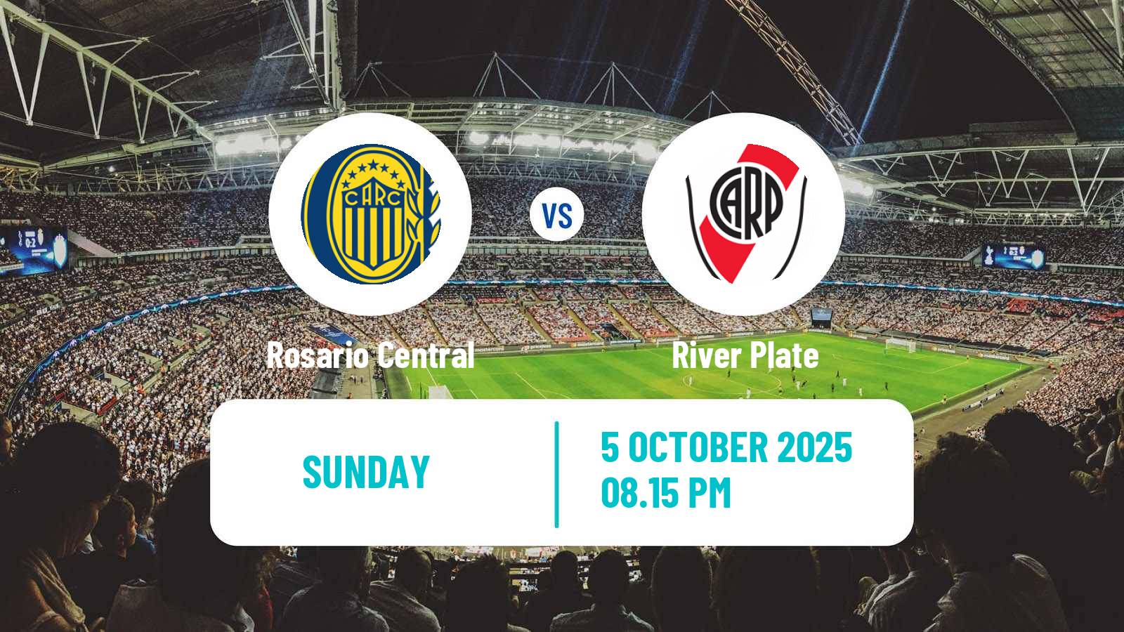 Soccer Argentinian Liga Profesional Rosario Central - River Plate