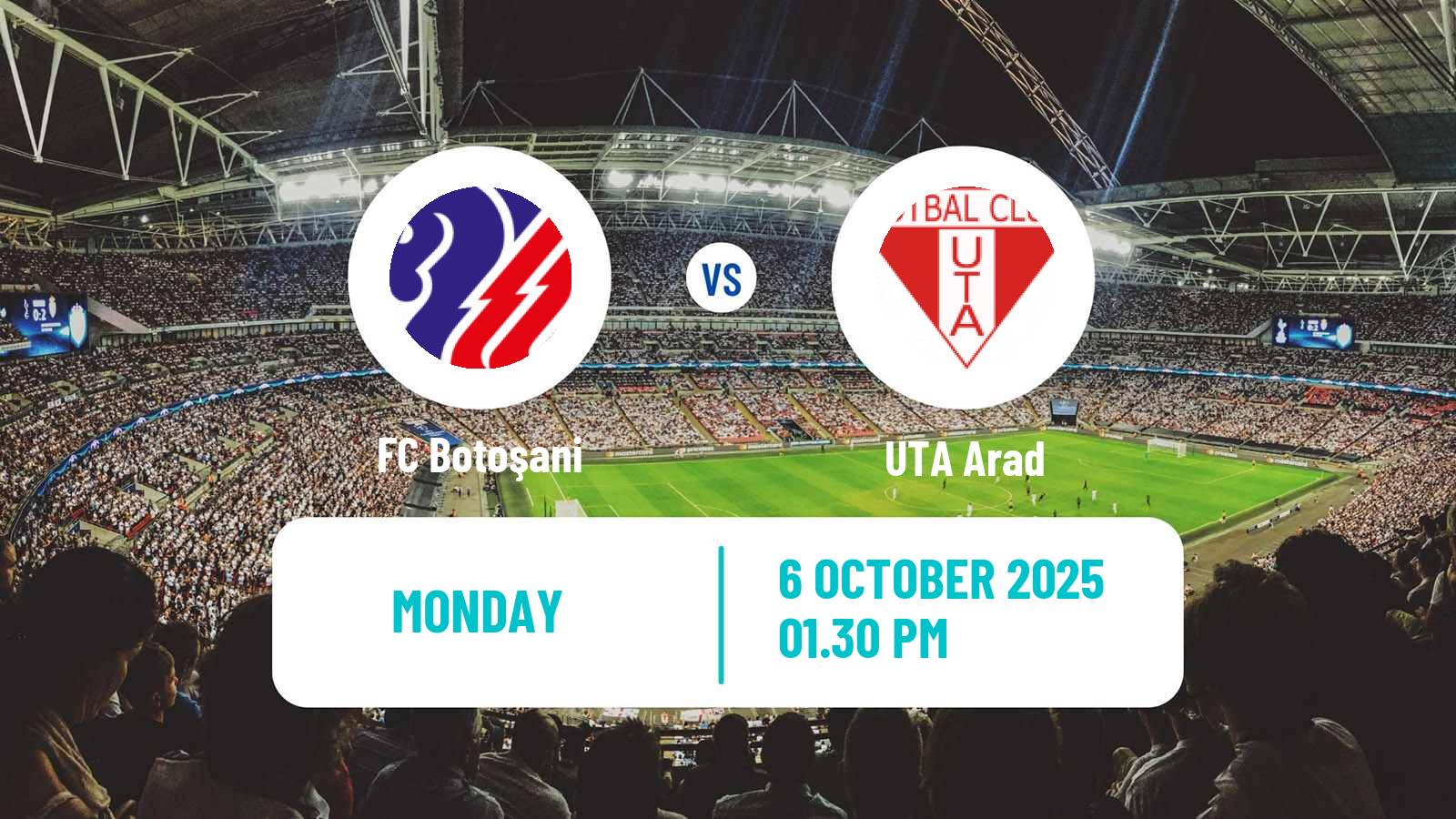 Soccer Romanian Liga 1 Botoșani - UTA Arad