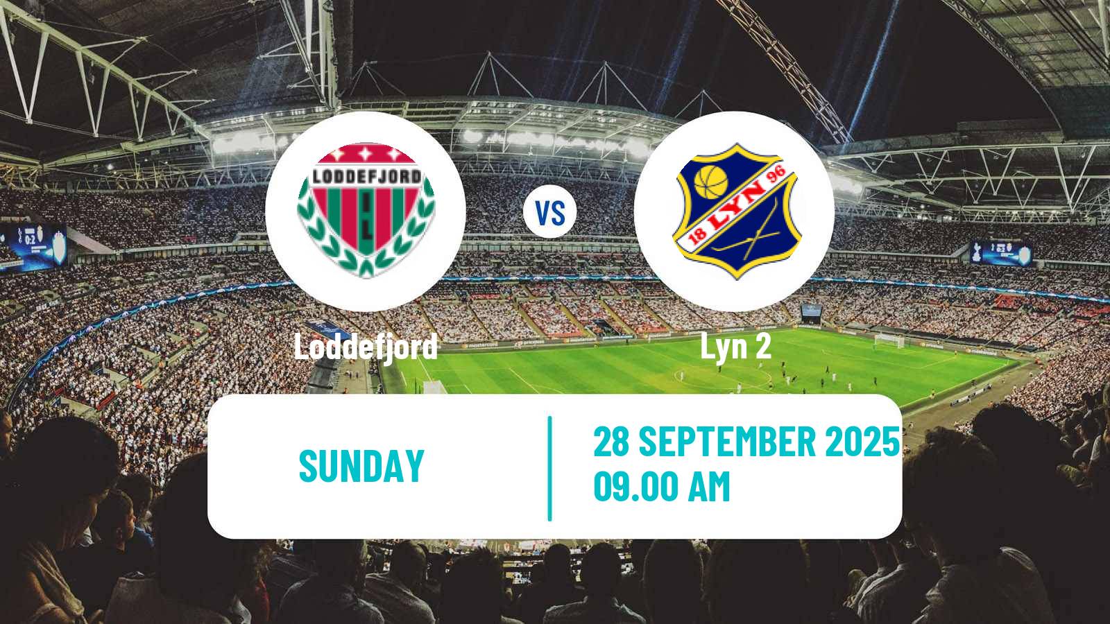 Soccer Norwegian Division 3 - Group 4 Loddefjord - Lyn 2