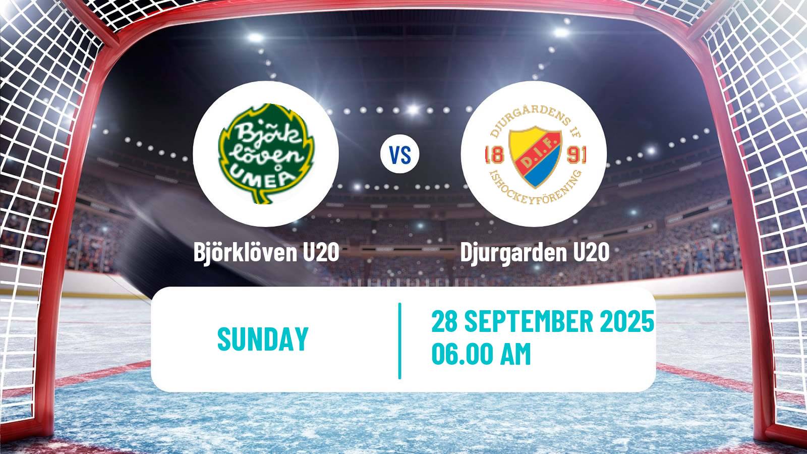 Hockey Swedish Superelit U20 Hockey Björklöven U20 - Djurgarden U20