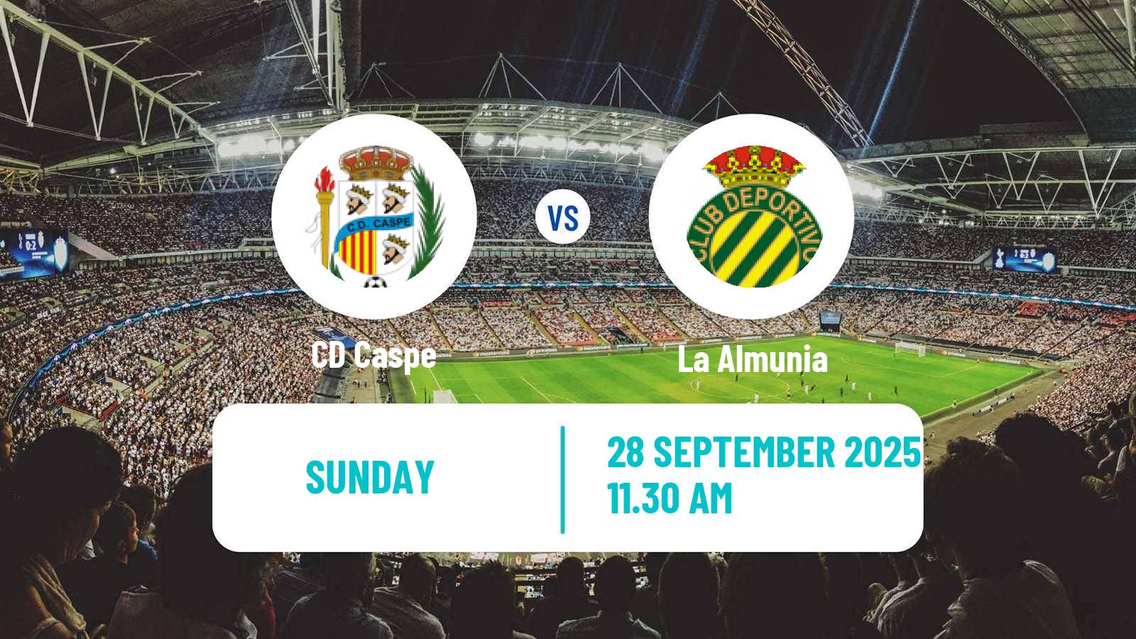 Soccer Spanish Tercera RFEF - Group 17 Caspe - La Almunia