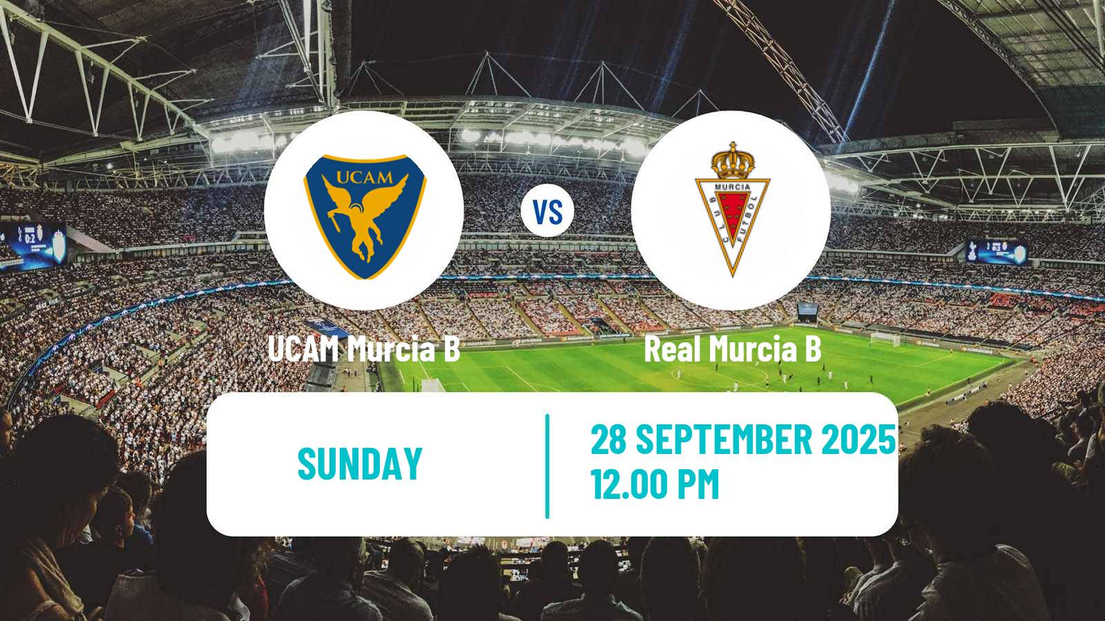 Soccer Spanish Tercera RFEF - Group 13 UCAM Murcia B - Real Murcia B
