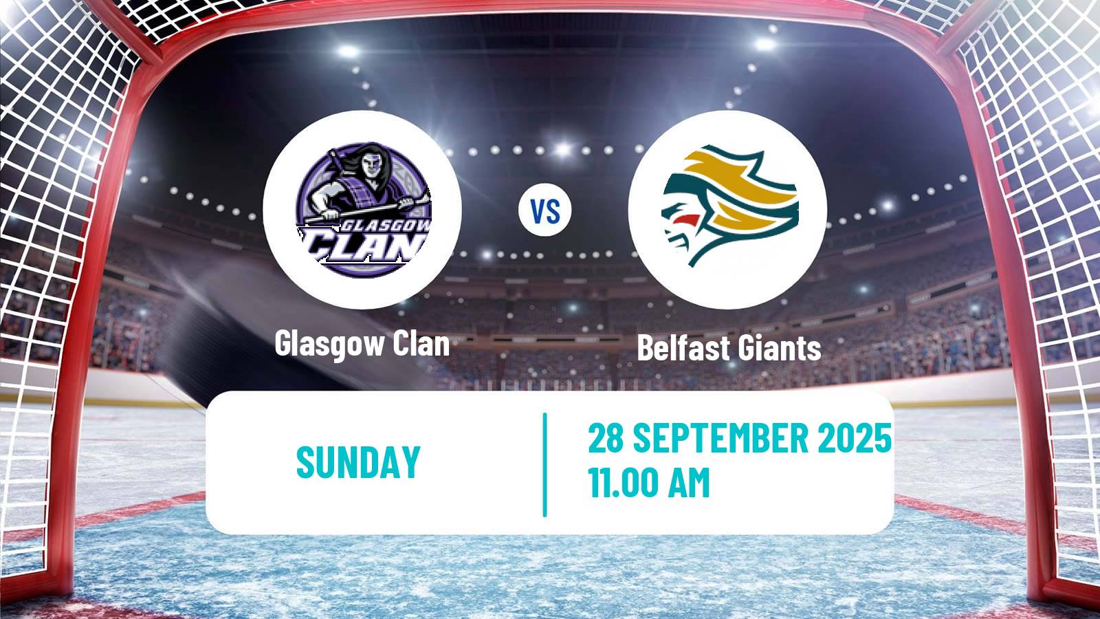 Hockey United Kingdom Challenge Cup Ice Hockey Glasgow Clan - Belfast Giants