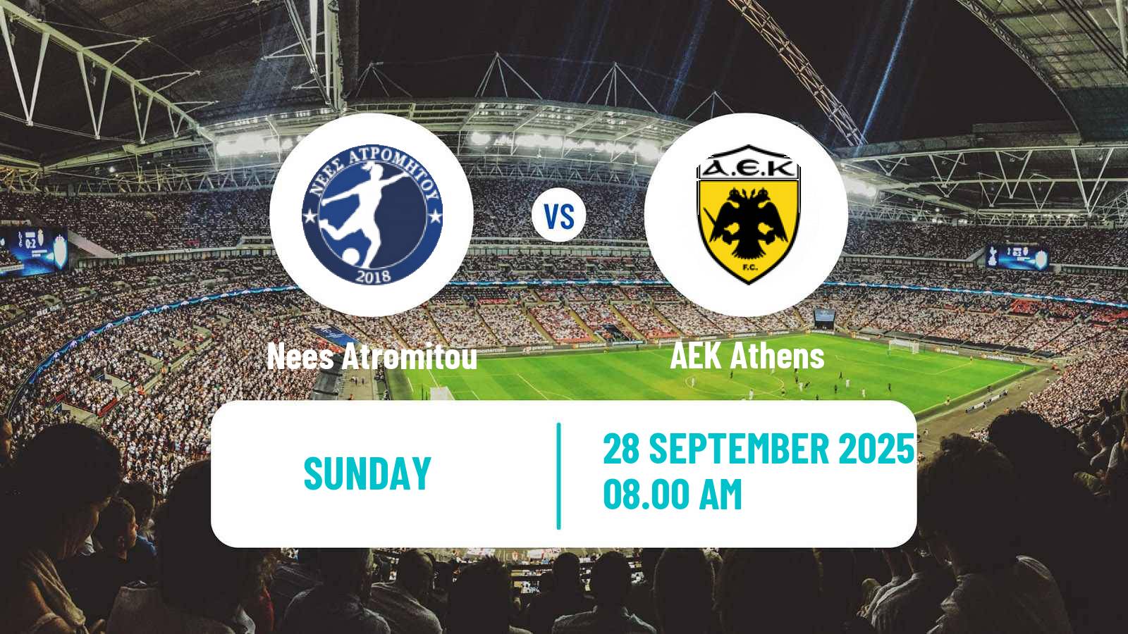 Soccer Greek Division A Women Nees Atromitou - AEK Athens