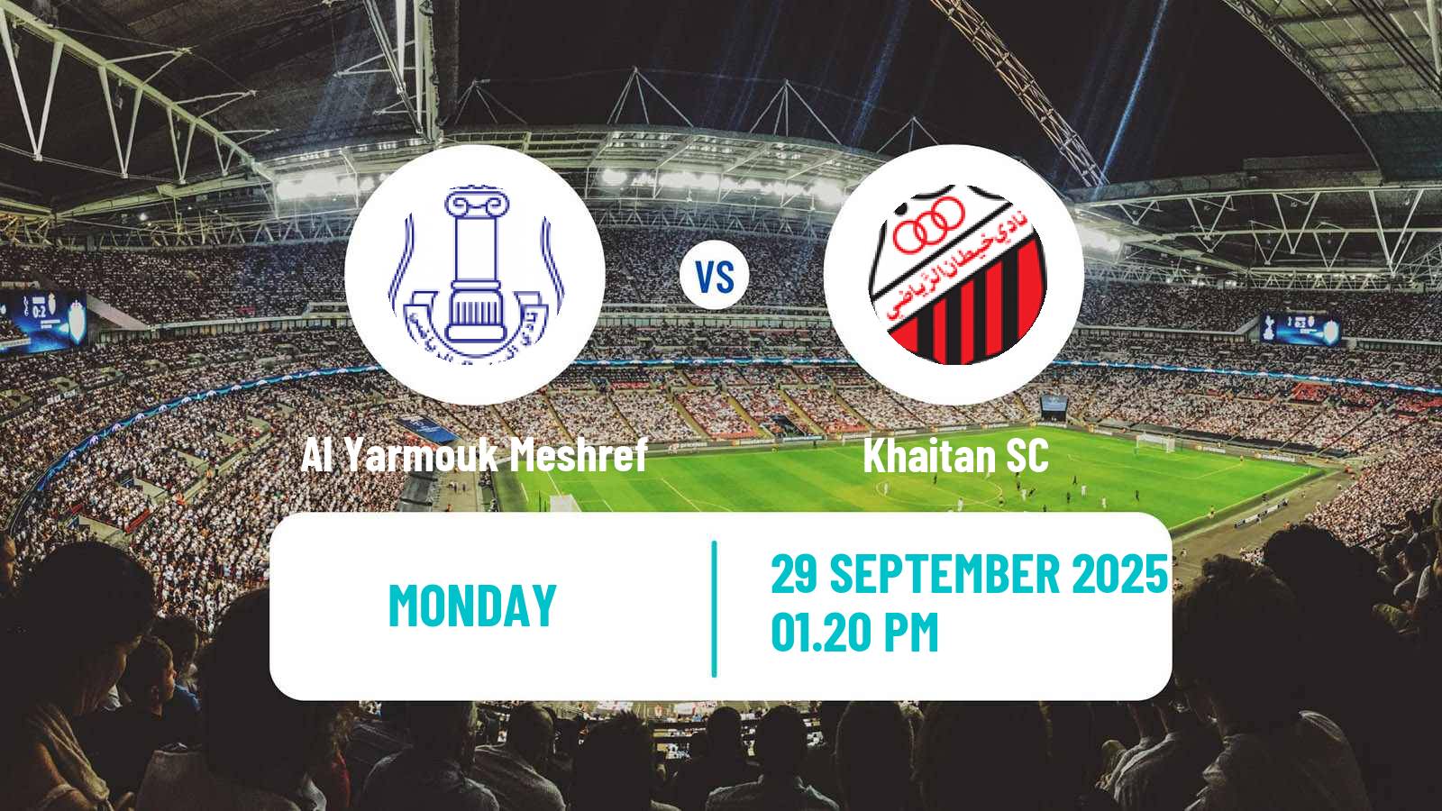 Soccer Kuwaiti Division 1 Al Yarmouk Meshref - Khaitan
