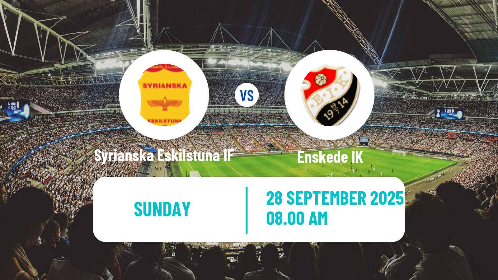 Soccer Swedish Division 2 - Södra Svealand Syrianska Eskilstuna IF - Enskede