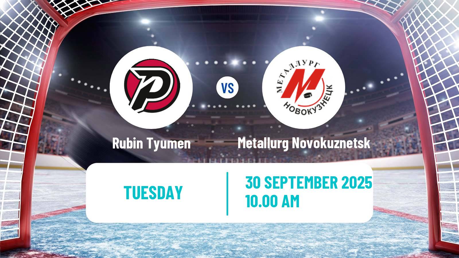 Hockey VHL Rubin Tyumen - Metallurg Novokuznetsk
