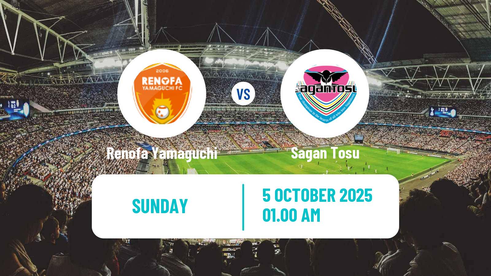 Soccer Japan J2 League Renofa Yamaguchi - Sagan Tosu