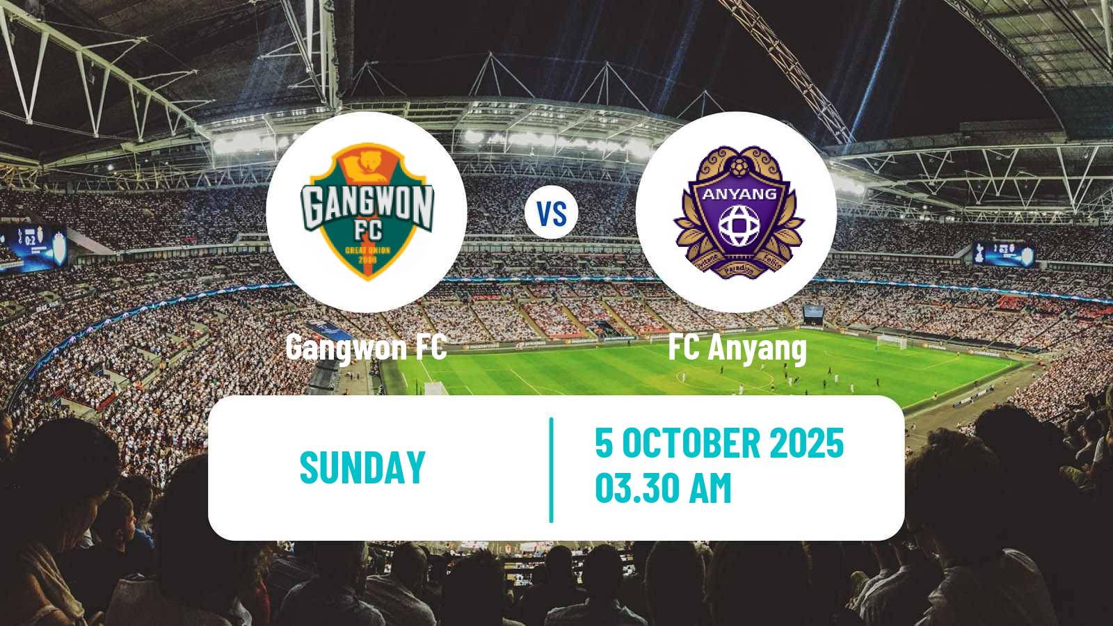 Soccer South Korean K-League 1 Gangwon - Anyang
