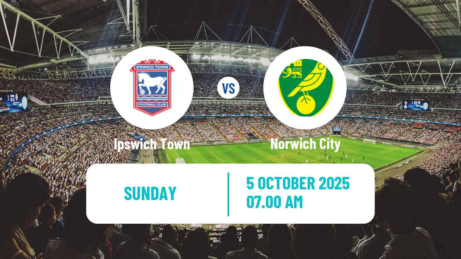 Soccer English League Championship Ipswich Town - Norwich City