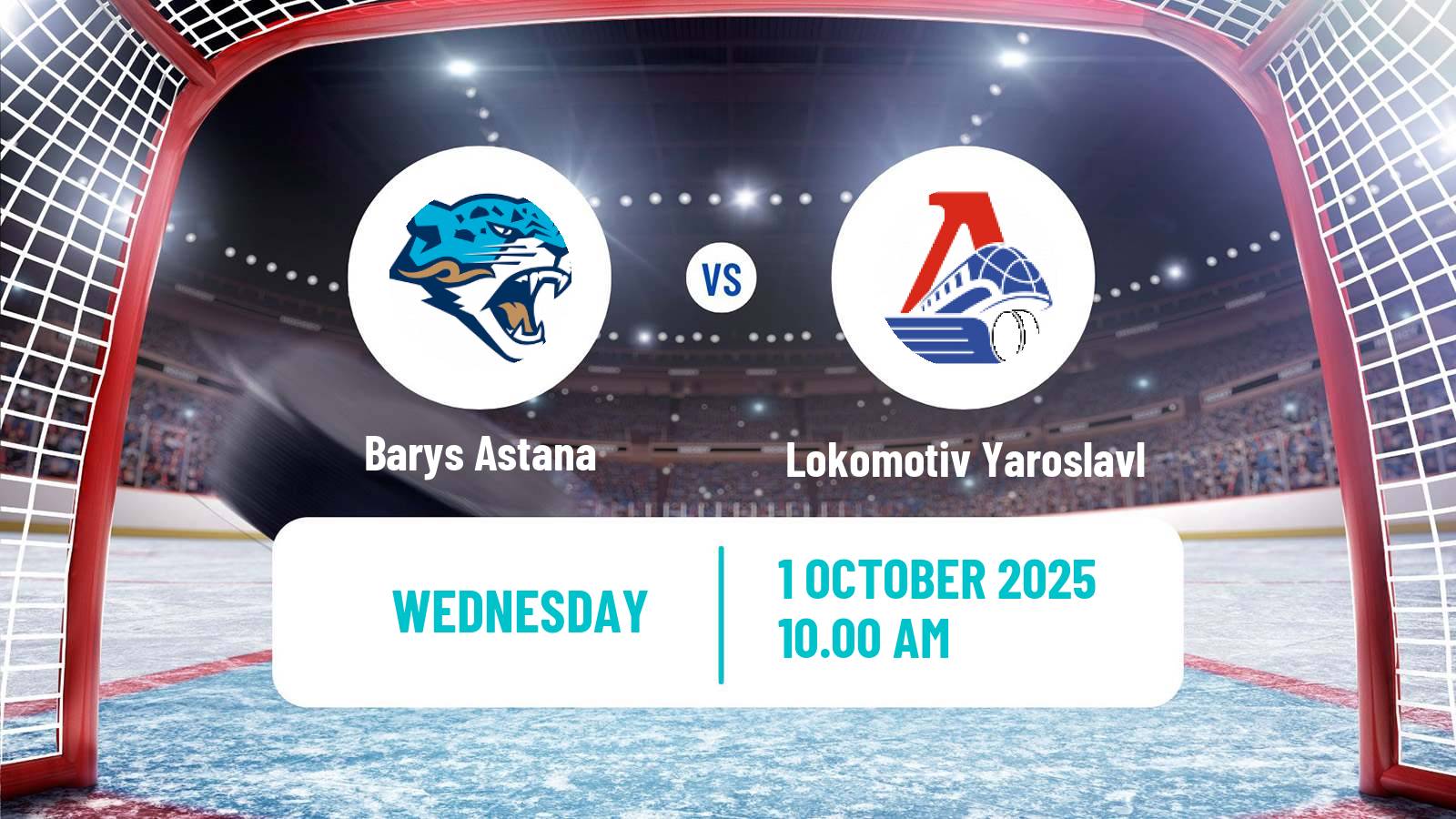 Hockey KHL Barys Astana - Lokomotiv Yaroslavl
