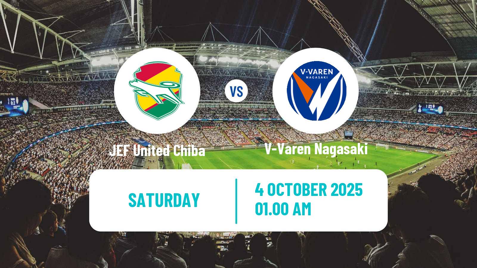 Soccer Japan J2 League JEF United Chiba - V-Varen Nagasaki