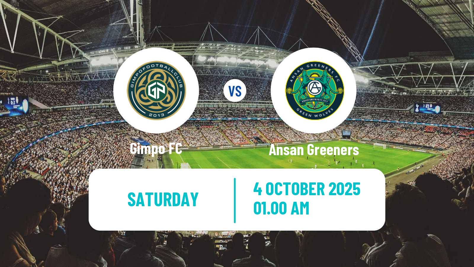 Soccer South Korean K-League 2 Gimpo - Ansan Greeners