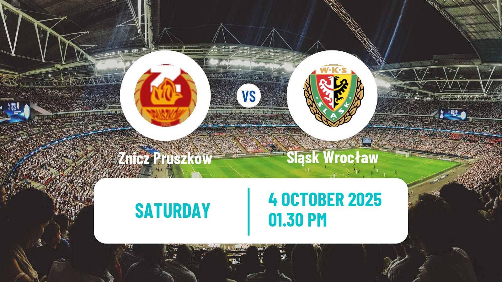 Soccer Polish Division 1 Znicz Pruszków - Śląsk Wrocław