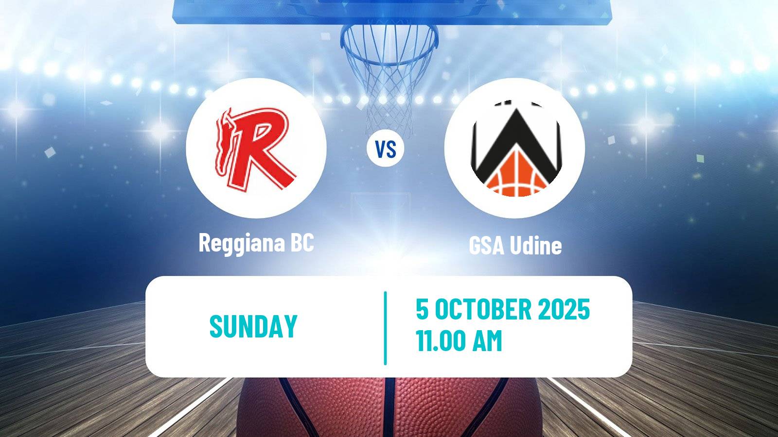 Basketball Italian Lega A Basketball Reggiana - Udine