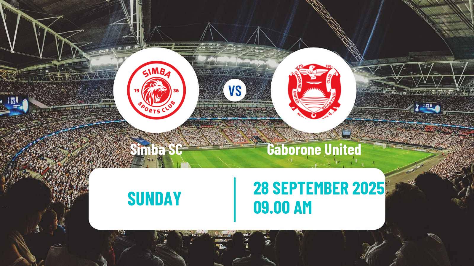 Soccer CAF Champions League Simba - Gaborone United