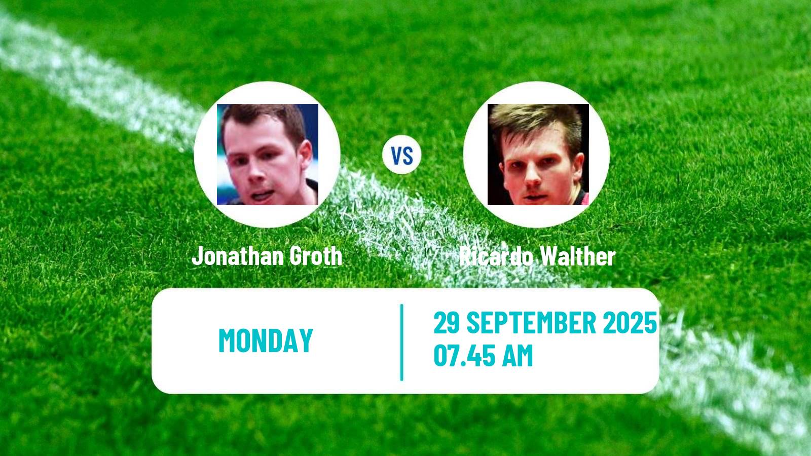 Table tennis China Smash Men Jonathan Groth - Ricardo Walther