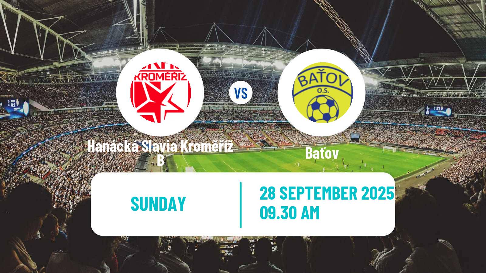 Soccer Czech Division E Hanácká Slavia Kroměříž B - Baťov
