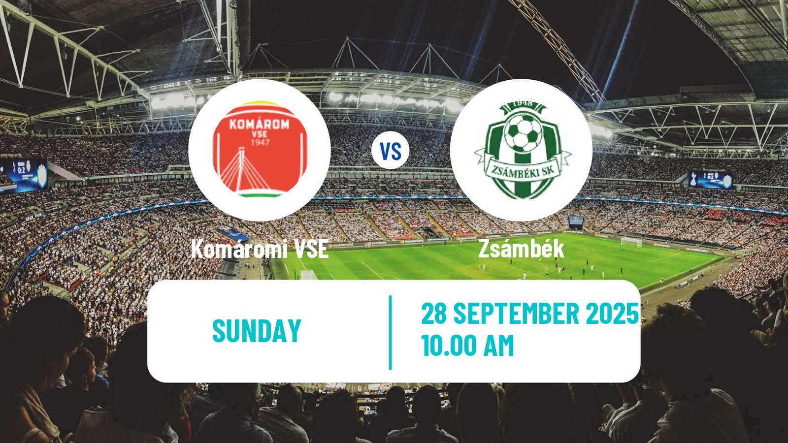 Soccer Hungarian NB III Northwest Komáromi VSE - Zsámbék