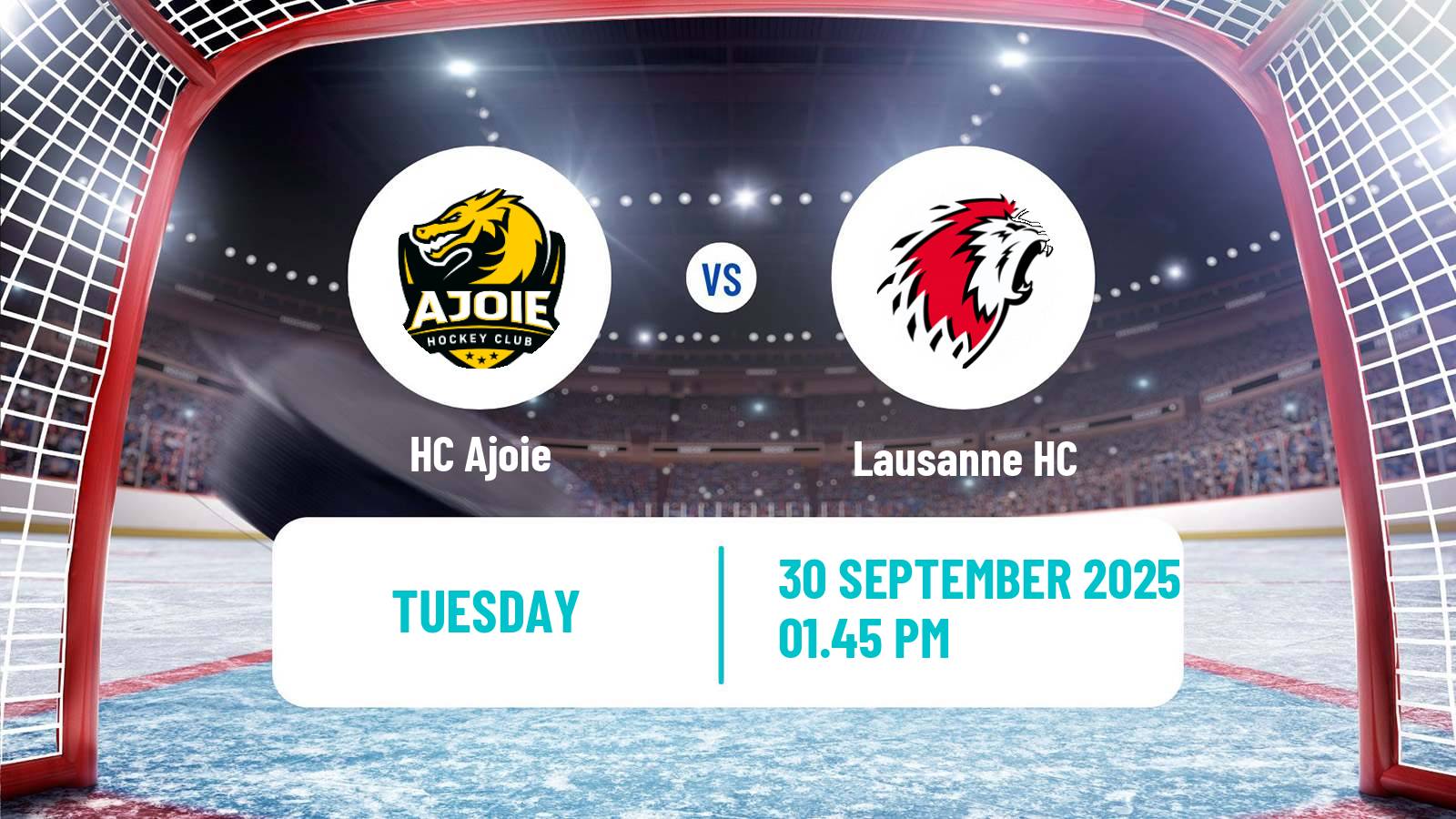 Hockey Swiss National League Hockey Ajoie - Lausanne HC