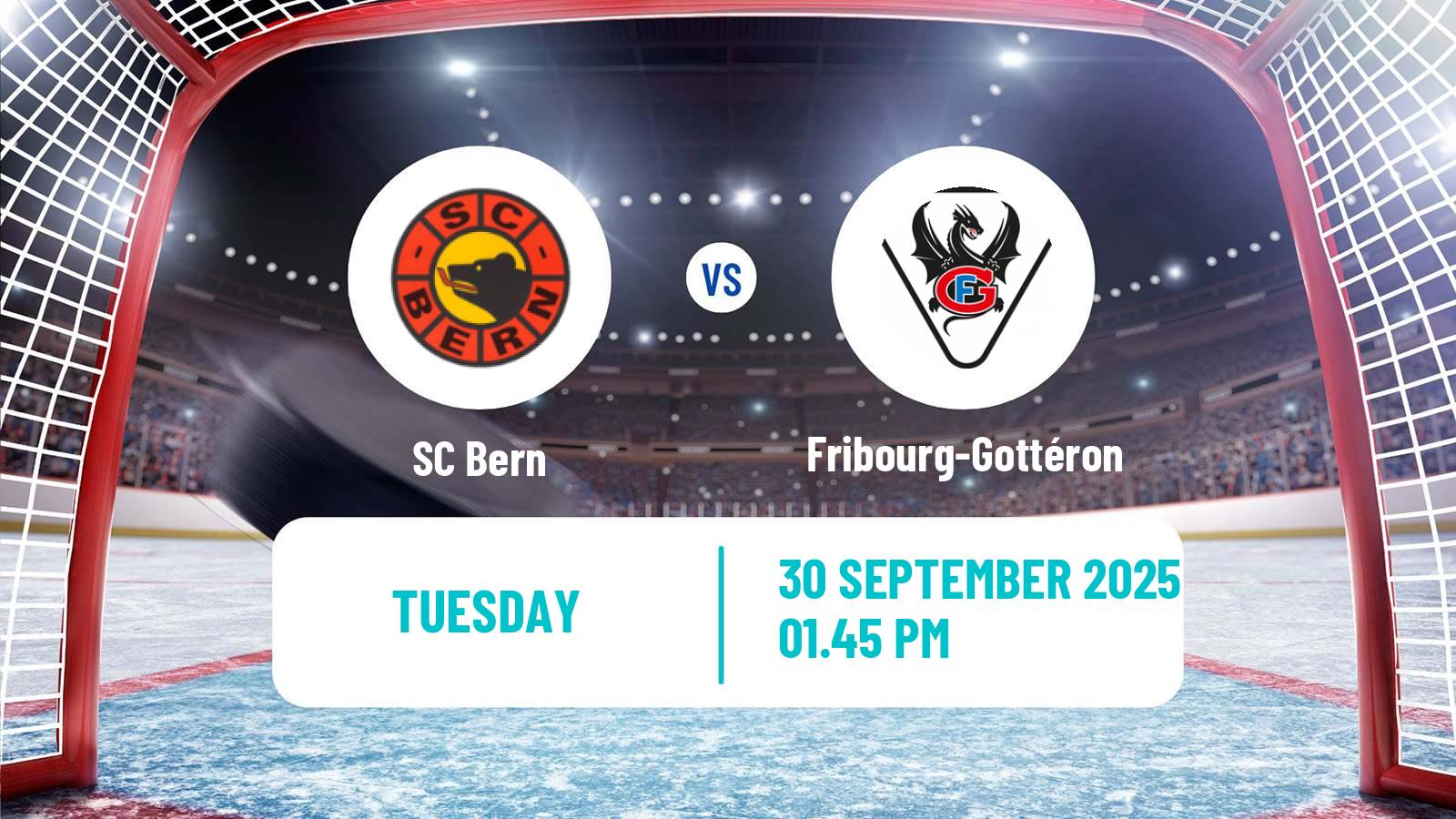 Hockey Swiss National League Hockey Bern - Fribourg-Gottéron
