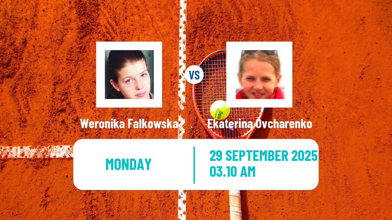 Tennis Samsun Challenger Women Weronika Falkowska - Ekaterina Ovcharenko